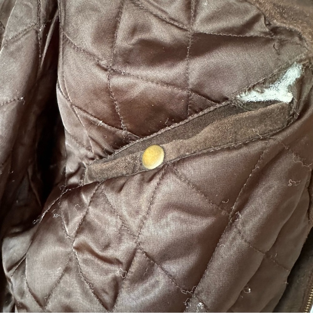 Vintage 90's Men's Club Monaco Suede Jacket Chocolate Brown - Picture 9 of 12